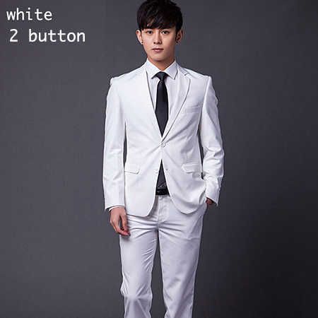 2 Buttons White