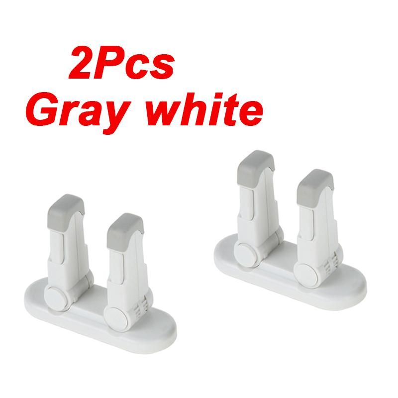 2 Pcs Cinzento Branco