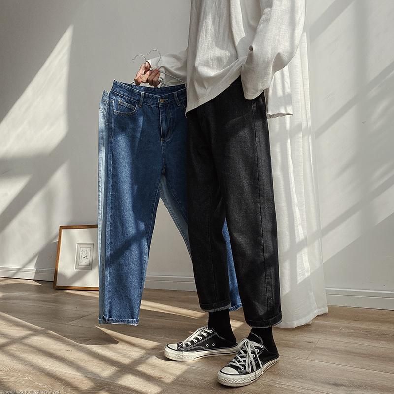 Mens Jeans Men Spring Black Korean 