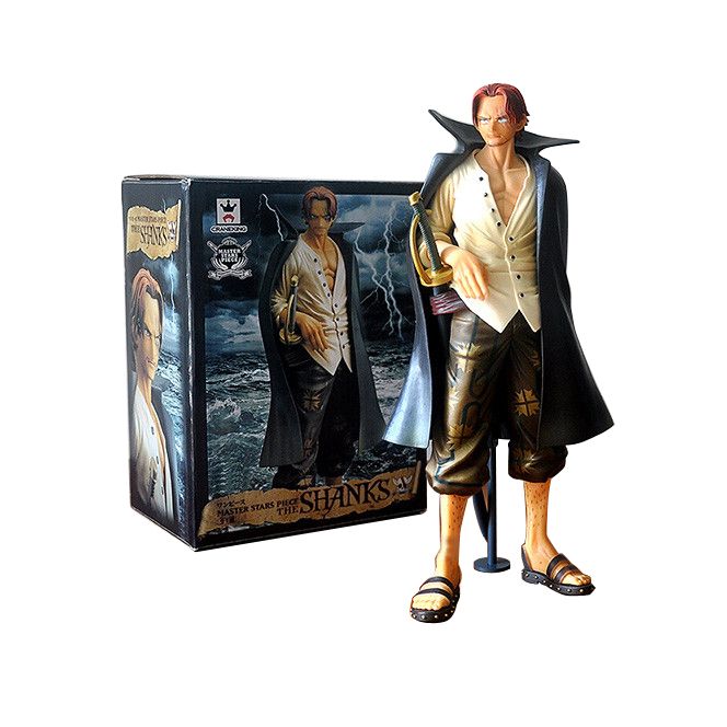 25cm Movie ZERO One Piece Shanks Action Figures Anime Cartoon Collectible  Model Toy Kids Gifts