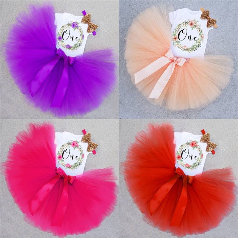 1 Año Niña Vestido Princesa Niñas Tutu Vestido Para Niños Niños Ropa Para Niños Bautismo 1er Primer Cumpleaños Infantil Vestido 75 Y2 6,07 € | DHgate