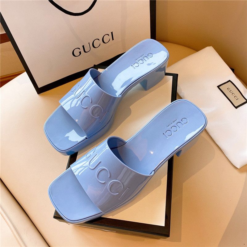 2021 Women GUCCI Jelly Slippers 1:1 Boots AAAAA Candy Colors Printing  Alphabet Rubber Solid Sandals Thick Bottom Shoes Platform Beach Outdoor  Dupe Flip Flop 5.5CM Box From Dayremit, $46.39 | DHgate.Com
