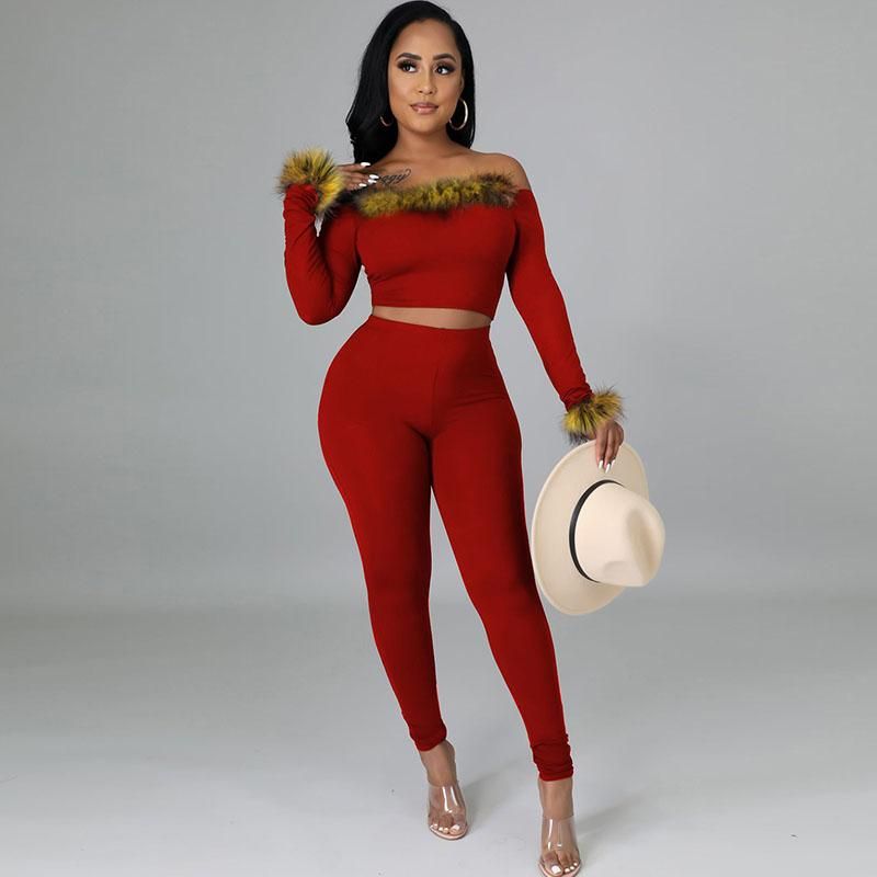 Womens Two Piece Pants Sexy Off 