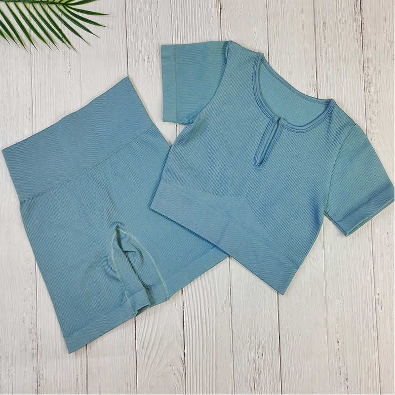 T-shirt blauwe set