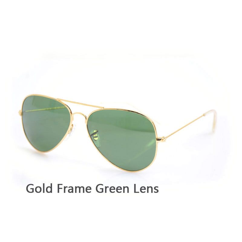 Gold Frame Green Lens