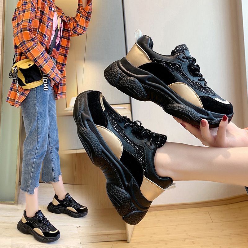 Compra Zapatillas De Deporte Chunky Zapatos Para Mujer Primavera 2022 Moda Mujeres  Zapatos Casuales Mujer Tenis Mujer Plata Plataforma Zapatillas Mujer Cuñas  Cesta Barato | Entrega Rápida Y Calidad | Es.Dhgate
