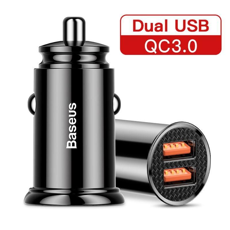 Dual USB zwart