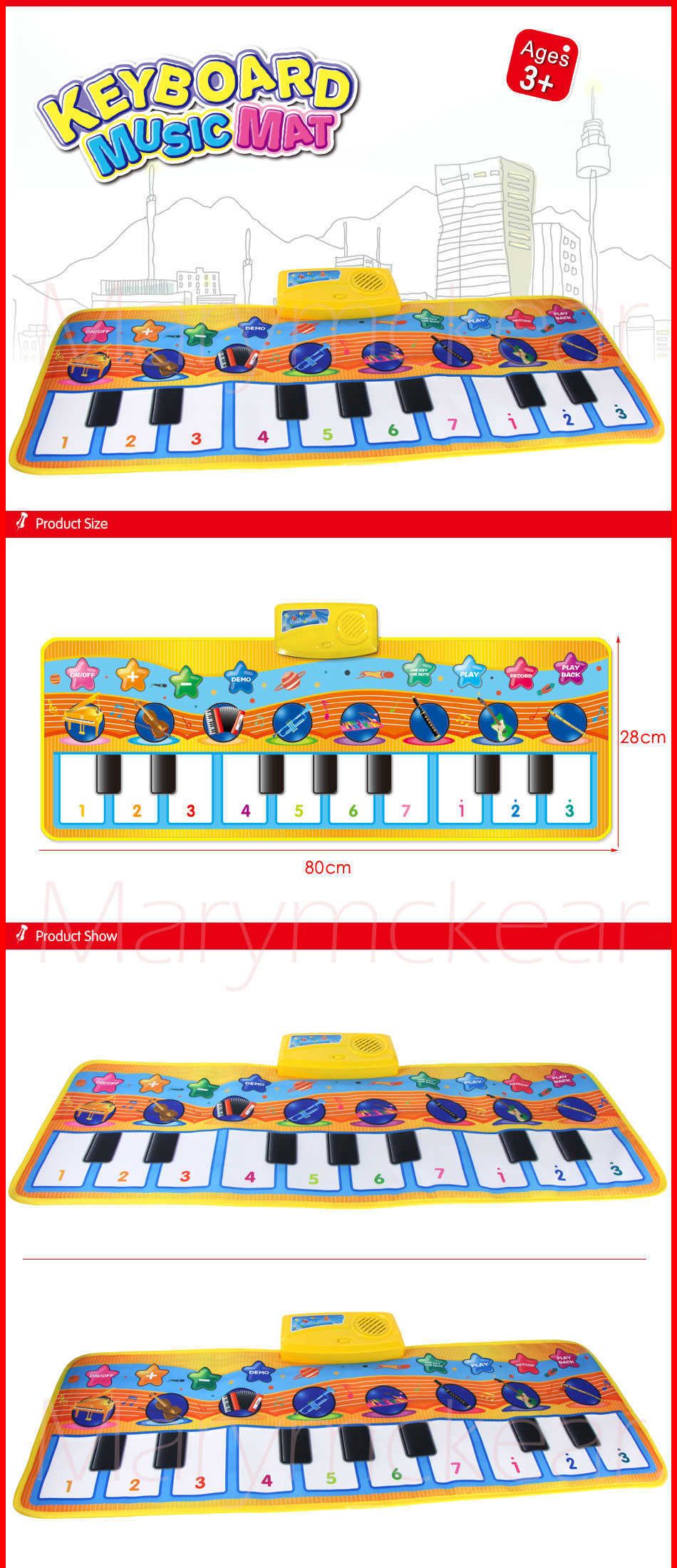 80x28cm Multifonctions Bébé Enfants Piano Musique Couverture Tapis