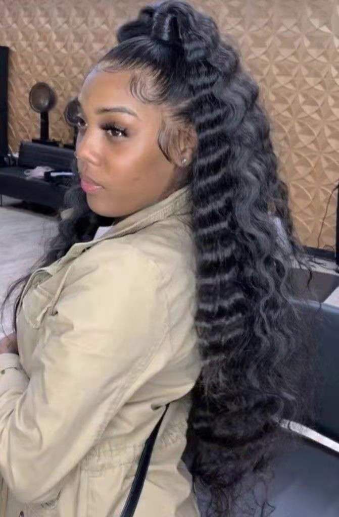 Loose Deep Wave Jet Black Drawstring Ponytail Human Hair Extension For Women With Two Combs Easy Pony Tail Hairstyle 140g Color 1 From Echoli12 49 75 Dhgate Com Loose Deep Wave Jet Black Drawstring Ponytail Human Hair Extension For Women With Two Combs Easy Pony Tail Hairstyle 140g Color 1 From Echoli12 49 75 Dhgate Com