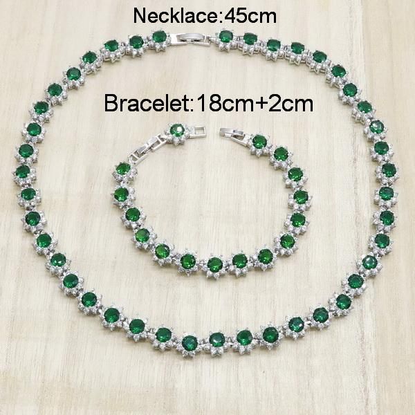 Armband halsband grön