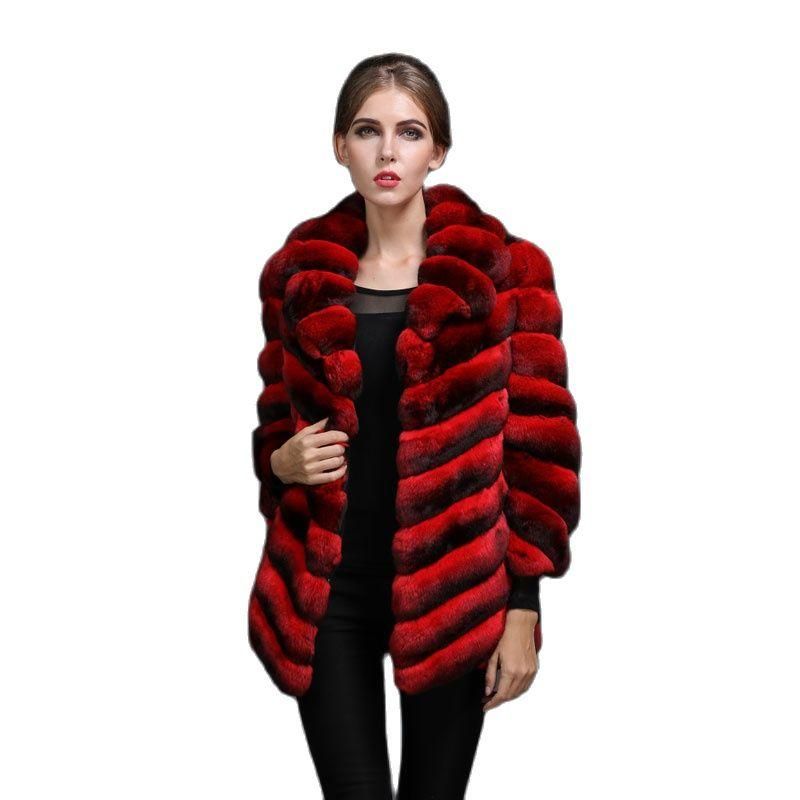 red chinchilla coat