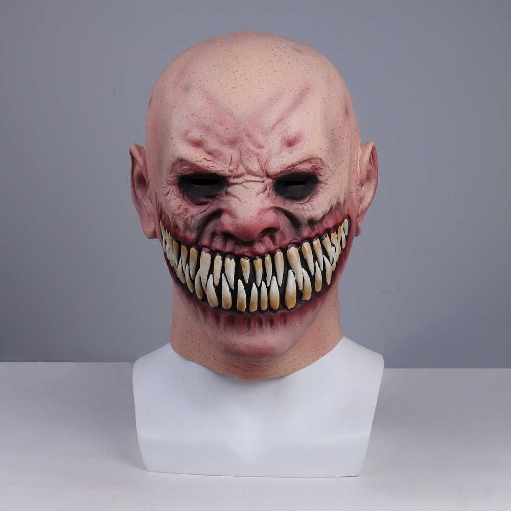 Creepy Stalker Men Mask Big Teeth Smile Face Masques Anime Cosplay  Mascarillas Carnival Halloween Costumes Party