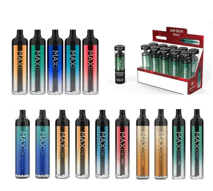 Air Bar Max Vapes Disposable E Cigarettes 2000 Puffs Total Pre Filled