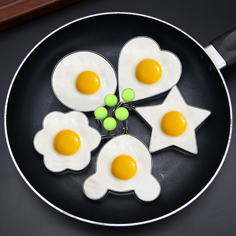 Stainless Steel Pancake Round Mold Ring Cooking Fried Egg Shaper Kitchen Tool XI
