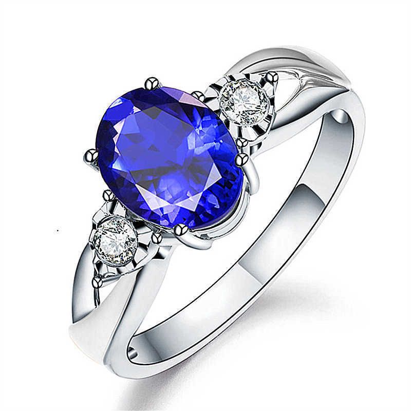 Bague en diamant bleu Platinum