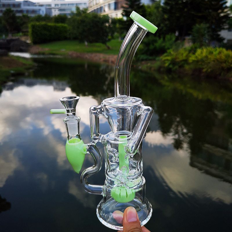 Bong Green With Bowl