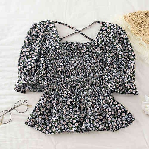 Black Color Floral