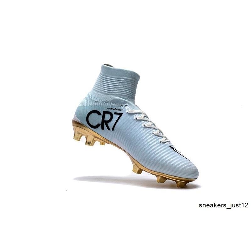 White Gold CR7 Cleats Mercurial Superfly FG V Kids Soccer Shoes Cristiano  Ronaldo From Sneakers_just12, $60.35 | DHgate.Com