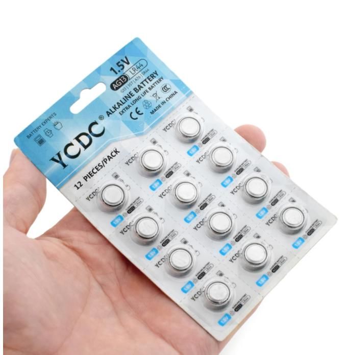 En Iyi Ve En Ucuz 12 Adet / 1pack YCDC AG 13 Dugme Pil 1.5 V SR44SW ...
