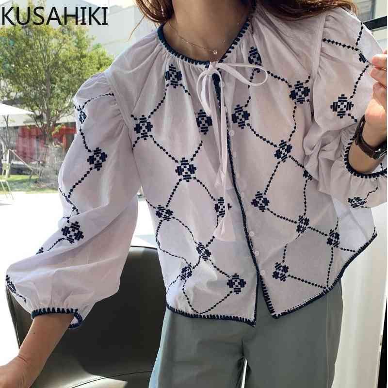 Fashion Women Sweet Embroidery Crop Tops Hollow Out Ruffled Patchwork Elastic Shirts Female Casual Chic Blusas Fashion Women Sweet Embroidery Crop Tops Hollow Out Ruffled Patchwork Elastic Shirts Female Casual Chic Blusas