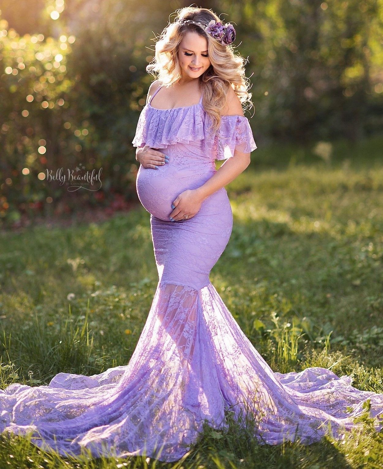 Acquistare LUCE PURGOLA ROSA PIZZO MACCHINA MACCHINA MAXI Abito Da Sera  Gravidanza Dress Delle Donne Incinte Delle Donne Incinte Bambino Bambino  Abbigliamento Abbigliamento Da Spalla Vestido Festa Economico | Consegna  Veloce E