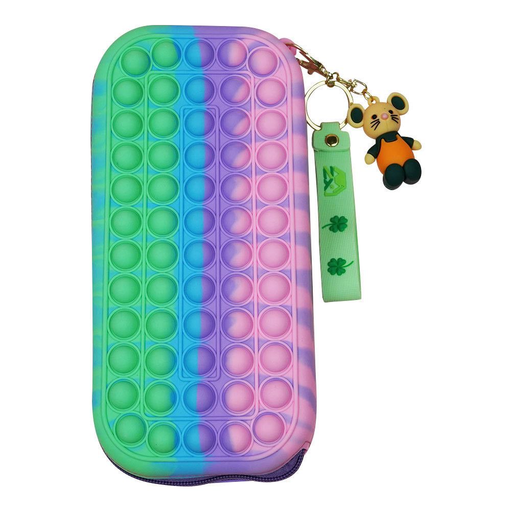 Color 2 Bolsa para Juguetes de decompresión Fidget Toy Estuche para lápices Juguete Burbujas Sensorial