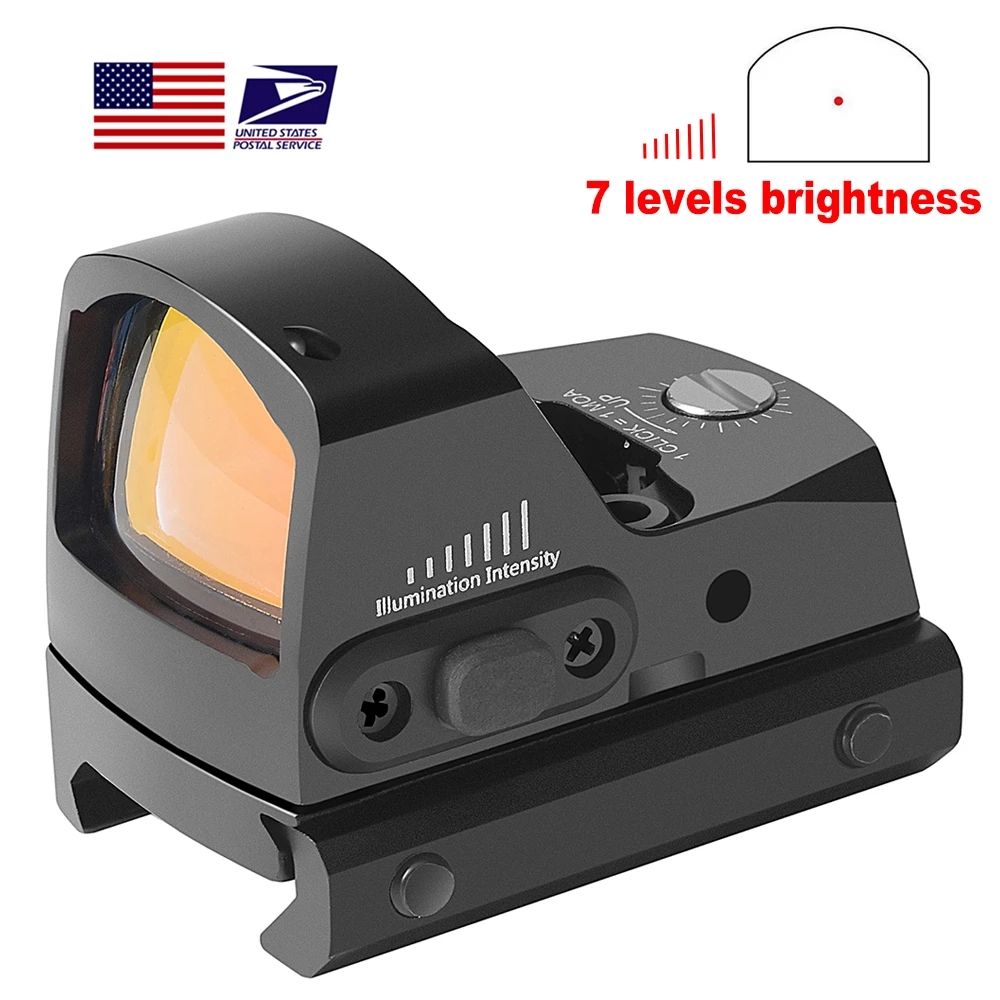 Red Dot Scope Collimator Reflex Sights Pistol Handgun Sight IPX6 Water