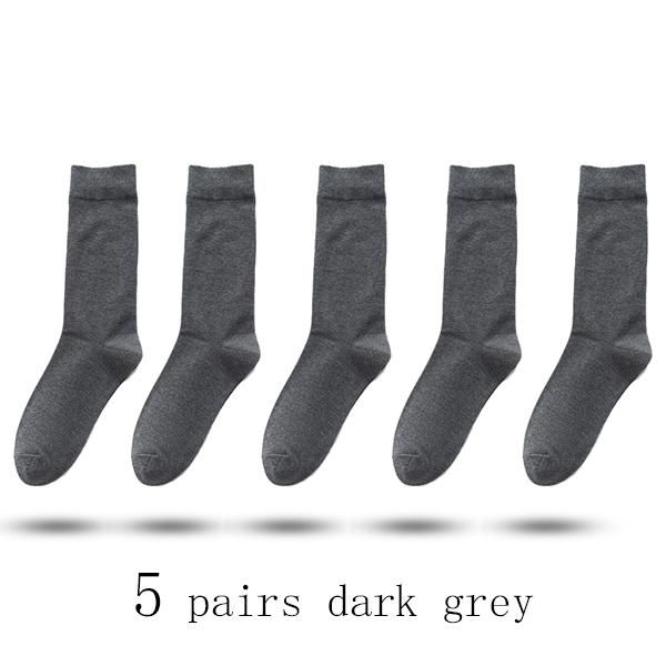 5 pares de gris oscuro