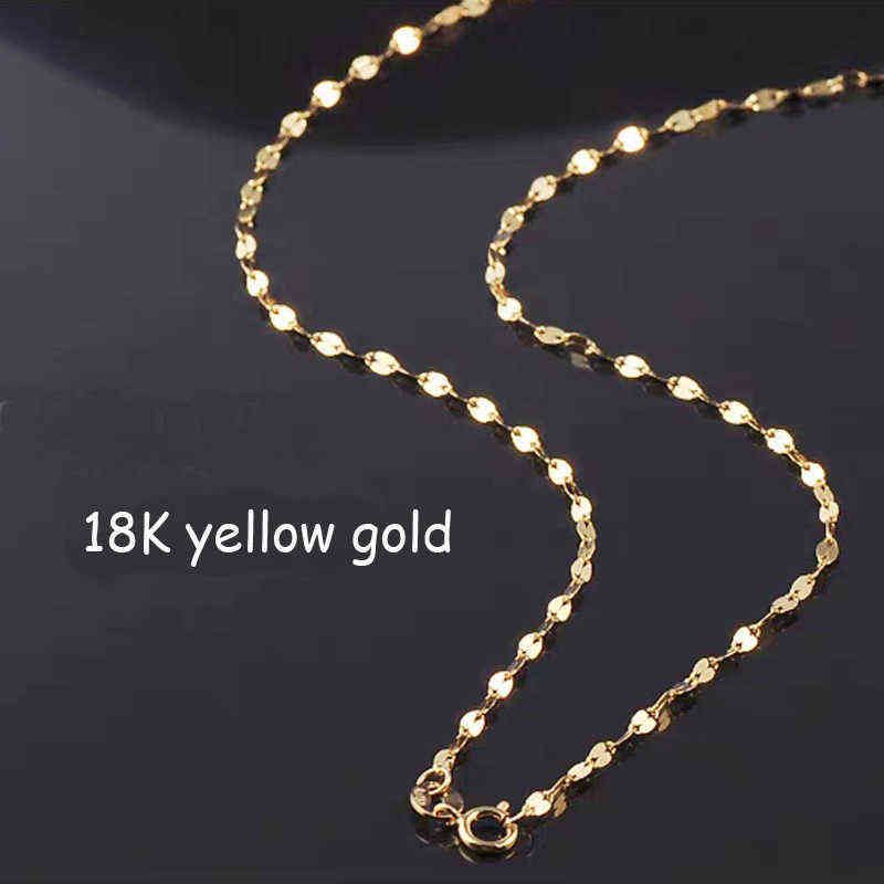 Real 18k Yellow Gold-45cm