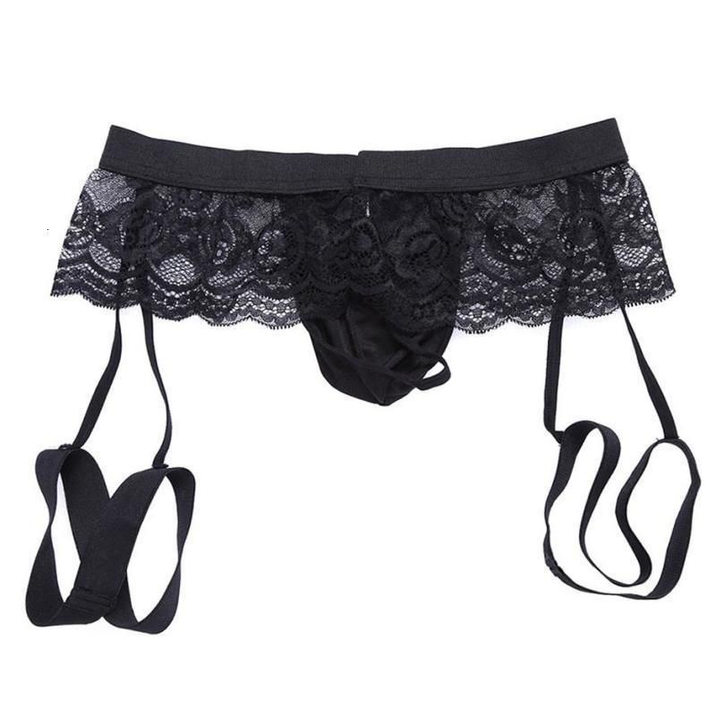 2021 Sexy Mens Underwear Lace Sissy Seamless Enhance Pouch Bikini Pants ...