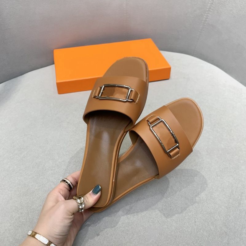 sandale plate hermes