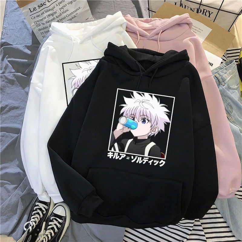 Compra Kawaii Hunter X Hunter Hoodies Sudaderas Killua Zoldyck Anime Manga  Black Hoodies Bluzy Tops Sudadera De Las Mujeres Q0901 Barato | Entrega  Rápida Y Calidad | Es.Dhgate