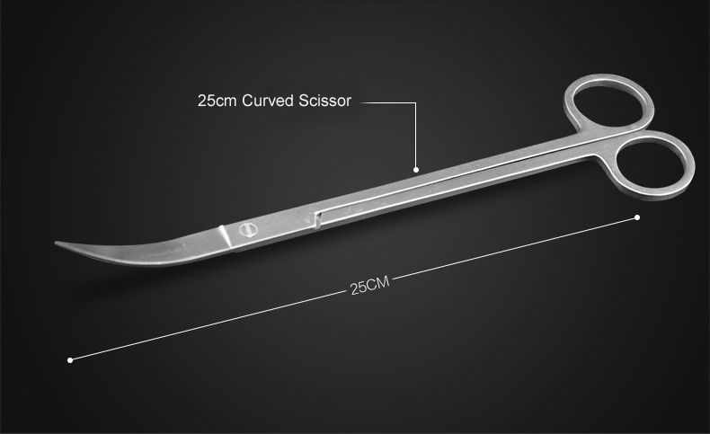 25cm 커브 가위