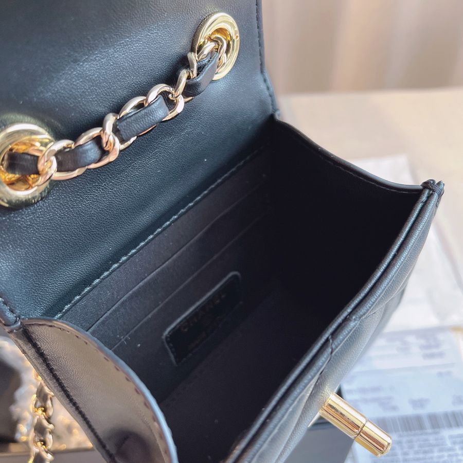 chanel flap bolsa silver chain