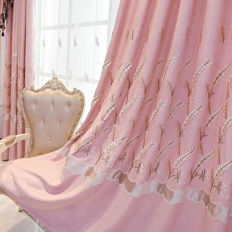 Pink curtain