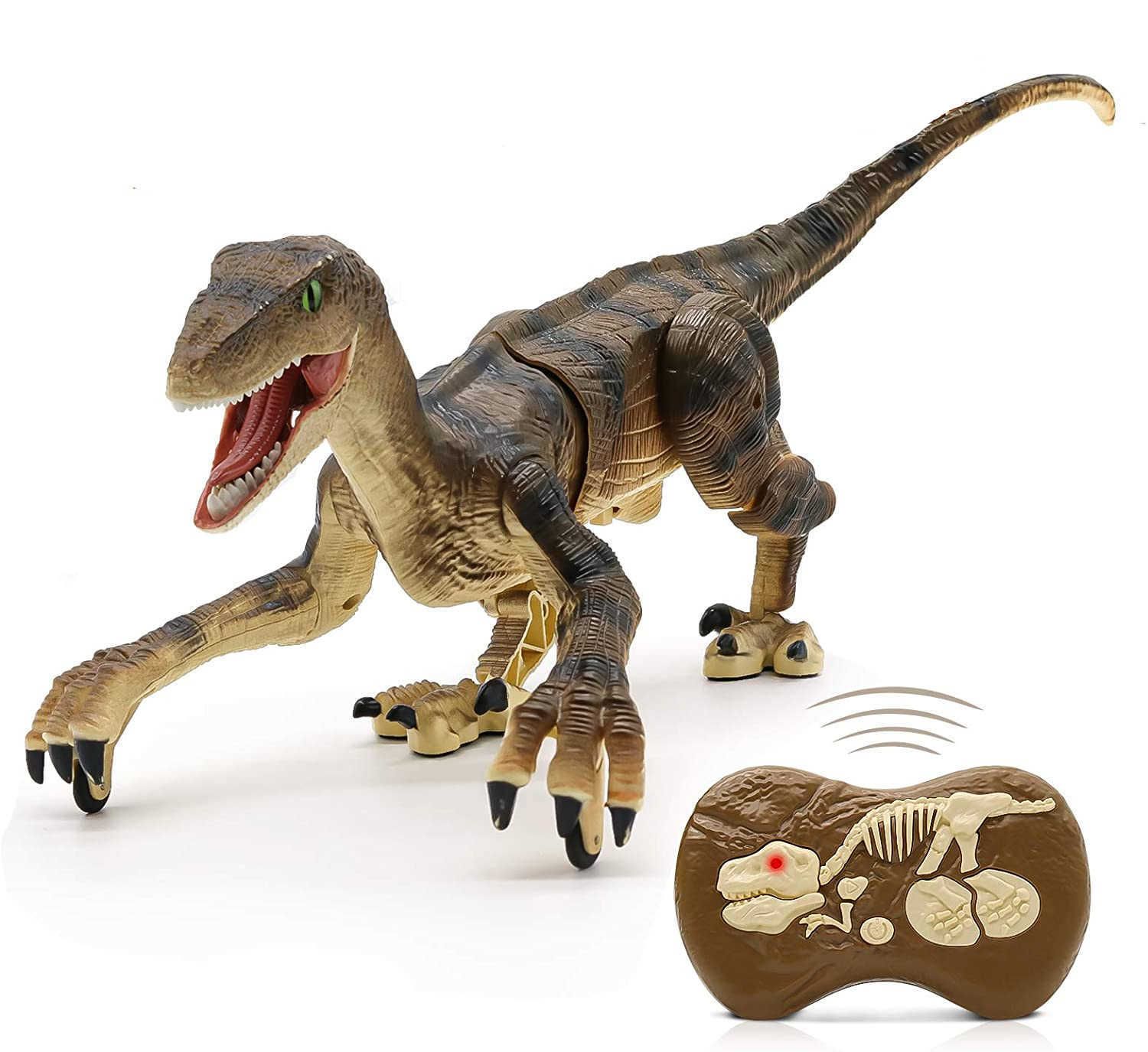 Crianças de controle remoto dinossauro rc brinquedos andando