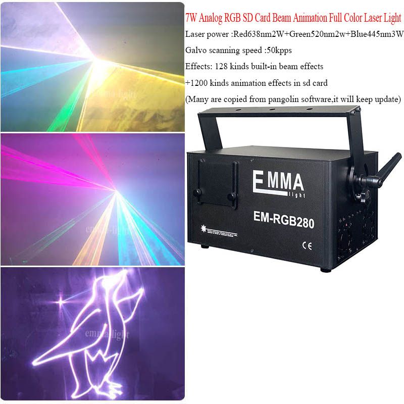 7W RGB laser 50k