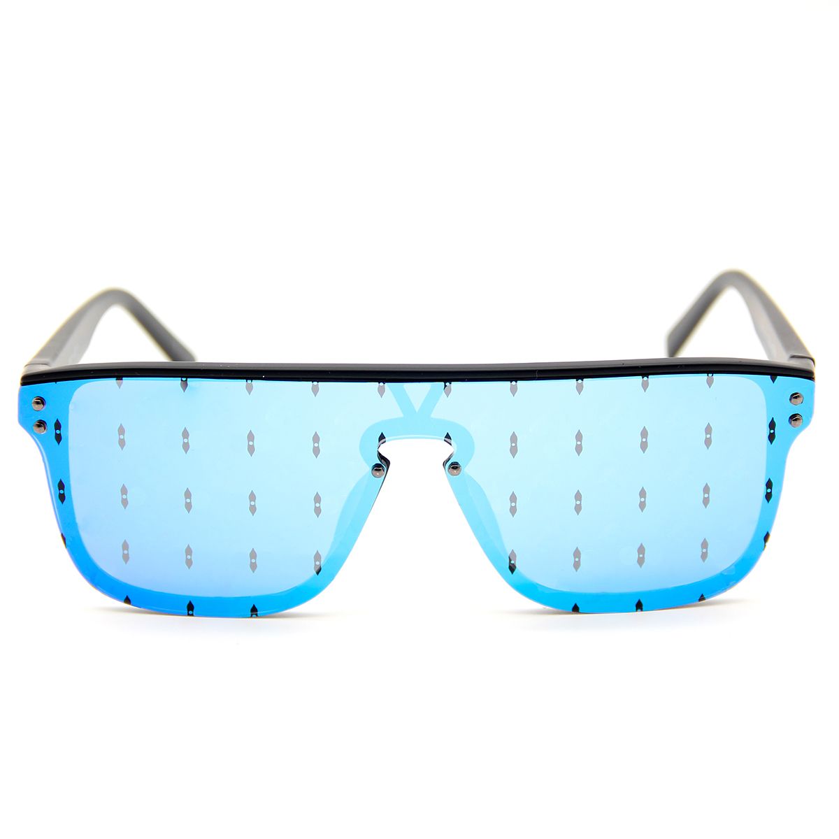 blue mirror print lens