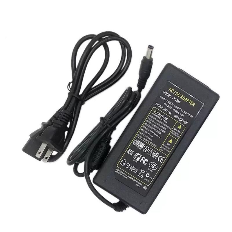 AC 100-240V Converter Adapter DC 12V 5A 60W Power Supply for PC 5050 LED CCTV WT AC 100-240V Converter Adapter DC 12V 5A 60W Power Supply for PC 5050 LED CCTV WT