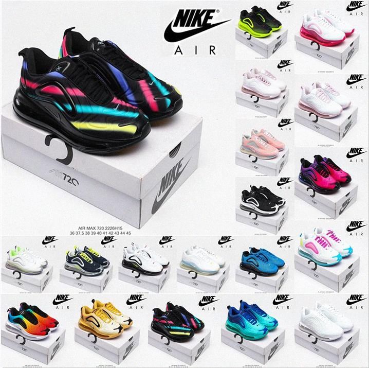 Compre Nike Air Max 720 Bubble Pack Zapatillas De Correr Airmax 720s Para  Mujer Para Mujer All Black Volt Be True Aqua Powder Golden Up Skinques  Sports Speed \u200b\u200bTrainers T8RL # A