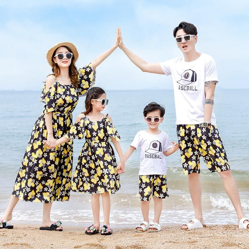 Family Matching Outfits Summer Beach 