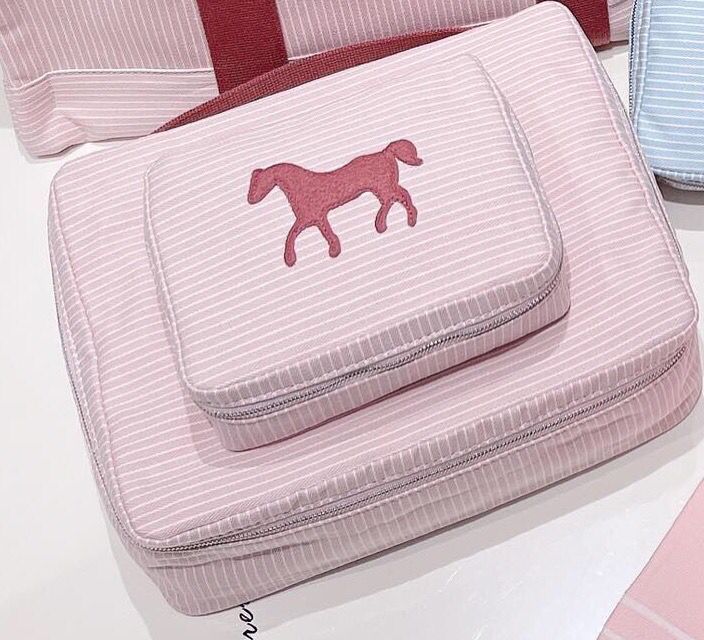 pink storage bag