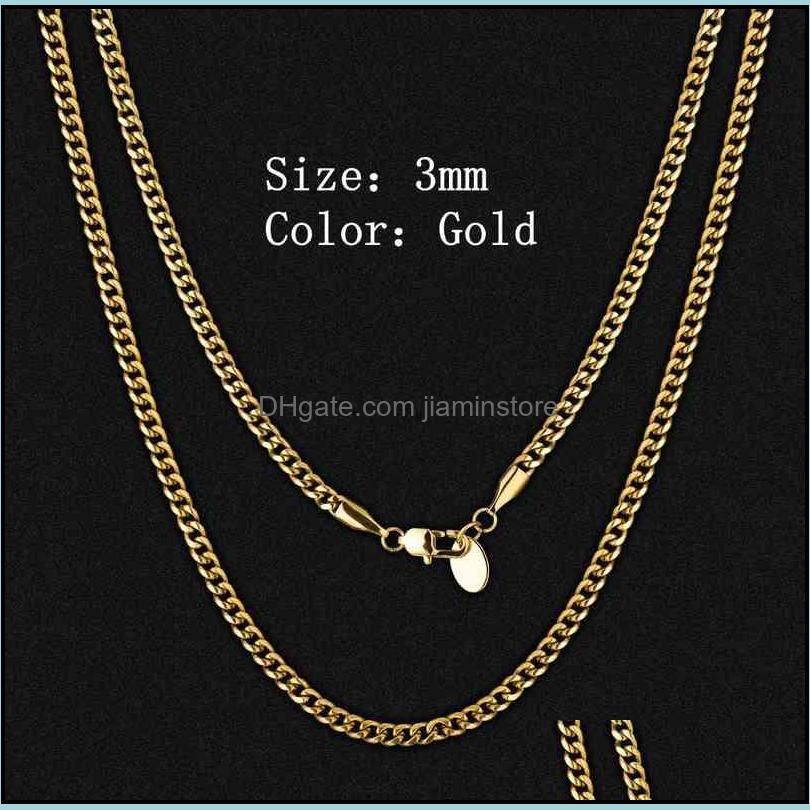 3mm 18k Gold-22inches
