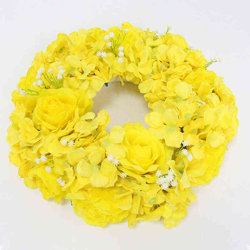 Yellow 40cm Wreath