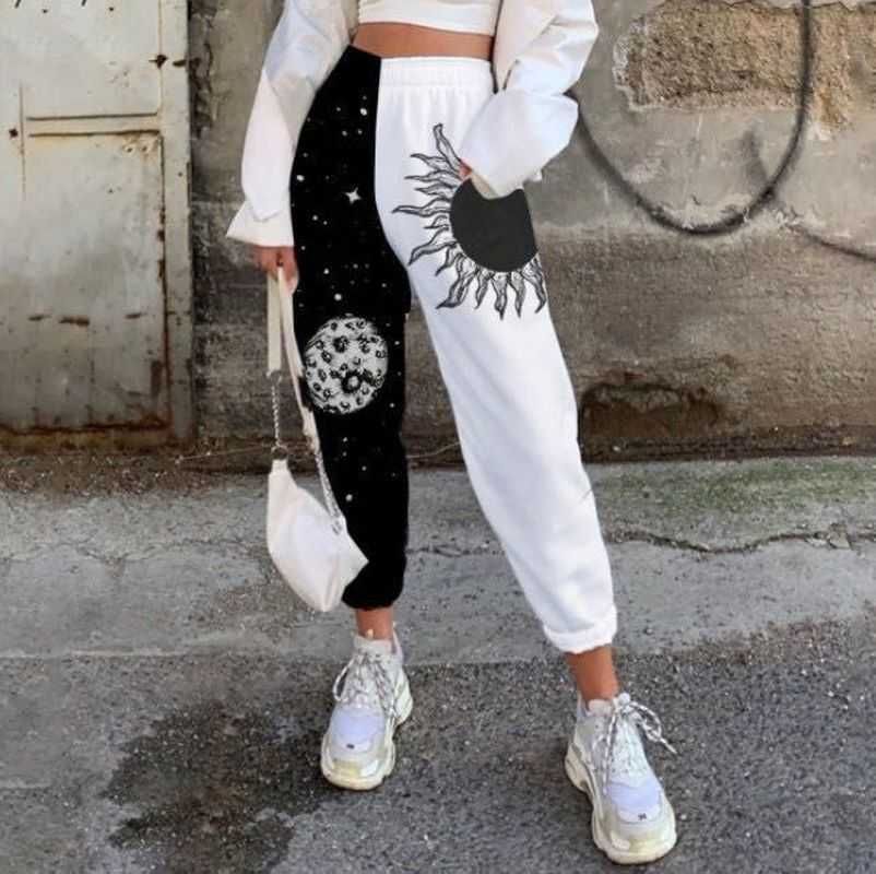 Compra Sweypants Mujeres Graffiti Patchwork Streetwear Mujer Pantalones  Largos Otoño Invierno Casual Cintura Alta Cintura Suelta Joggers Pantalones  Pantalones Q0801 Barato | Entrega Rápida Y Calidad | Es.Dhgate