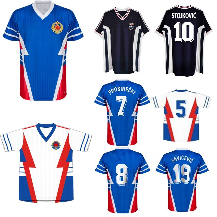 2021 1990 Yugoslavia Retro Soccer Jersey 1991 1998 Jugoslavija