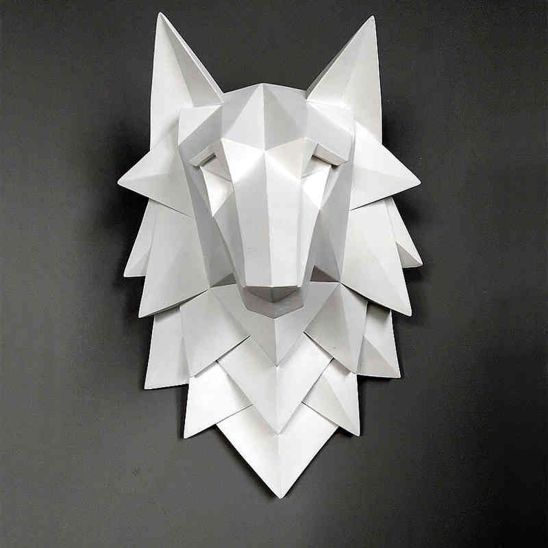 White Wolf Statue-35x24x20cm