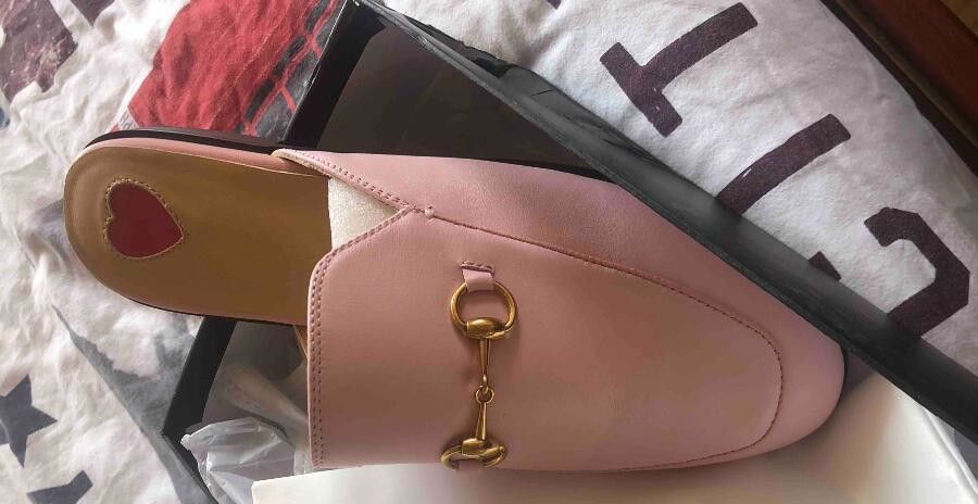 Pink leather