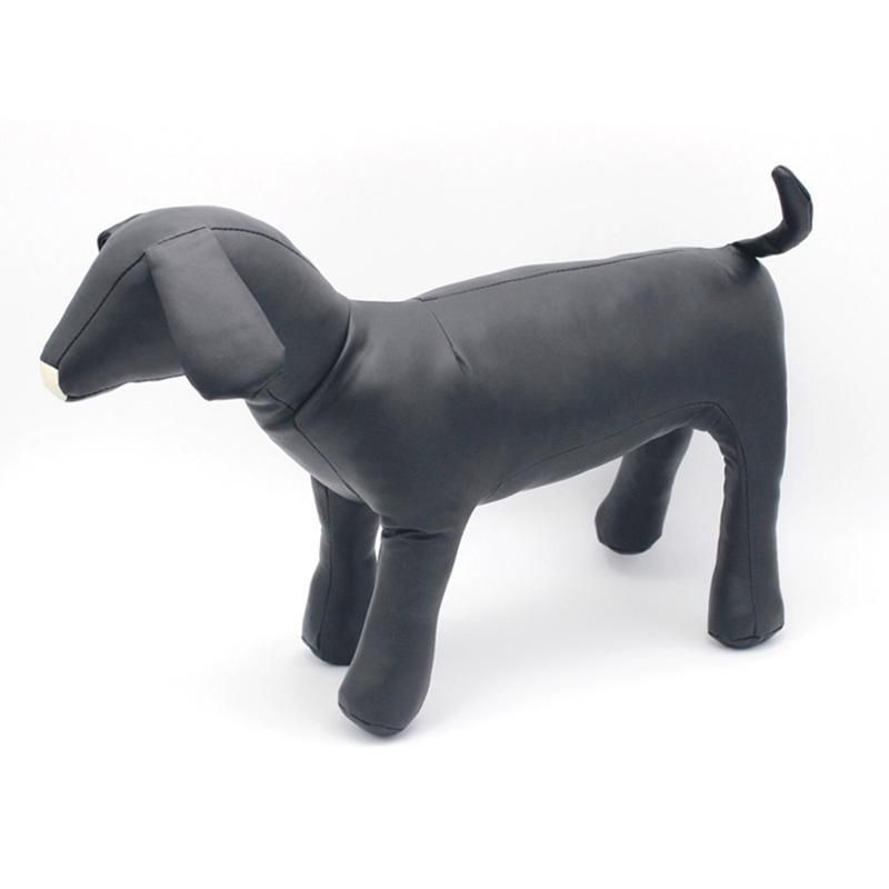 Leather Dog Mannequins Standing Position Dog Models Toys Pet