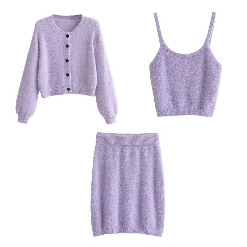 Three Pcs Set-purple